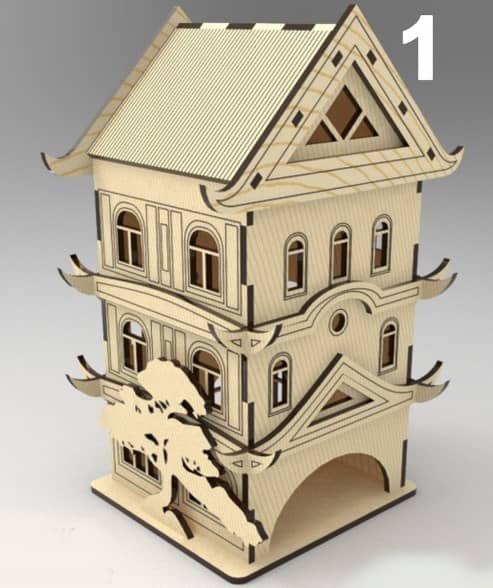 Laser cut Wooden