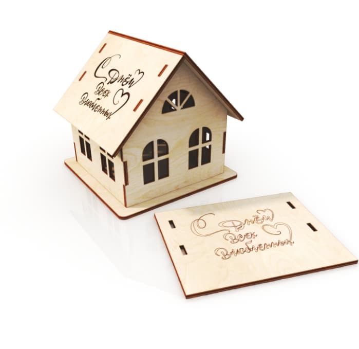 Laser Cut Small House Free Vector Patterns Download 2 Vector Patterns
