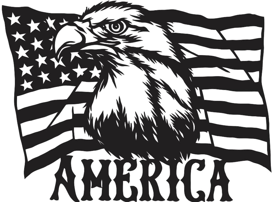 american flag eagle Free DXF Files download & Vectors 2 american flag eagle