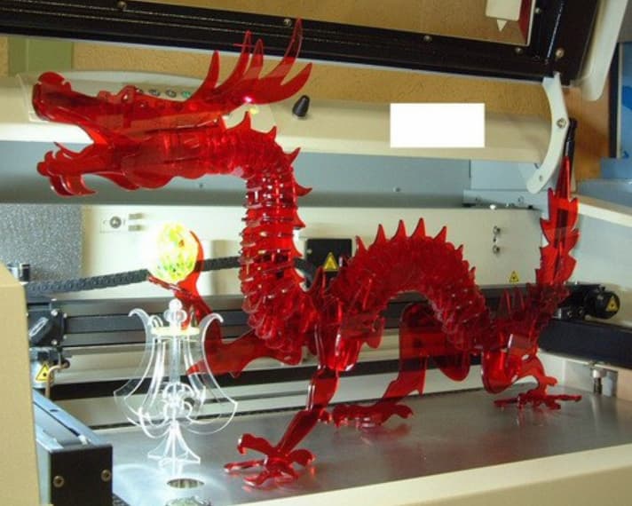 dragon 3d puzzle dxf file