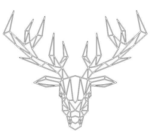 Deer free vector download DXF Files