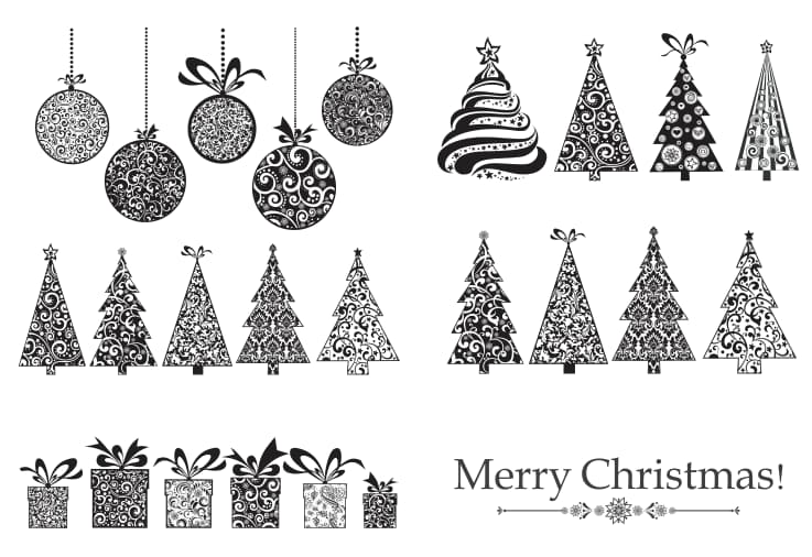 merry christmas vector