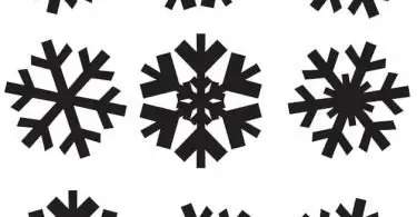 snowflake vector Free clipart