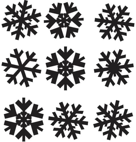 snowflake vector Free clipart