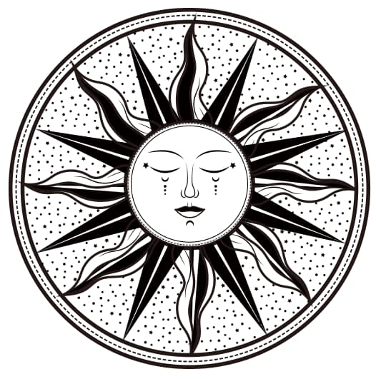 freevector sun tattoo vector designs cdr file download 2 sun tattoo