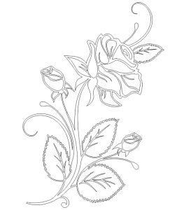 rose vector free DXF files format download - Free Vector