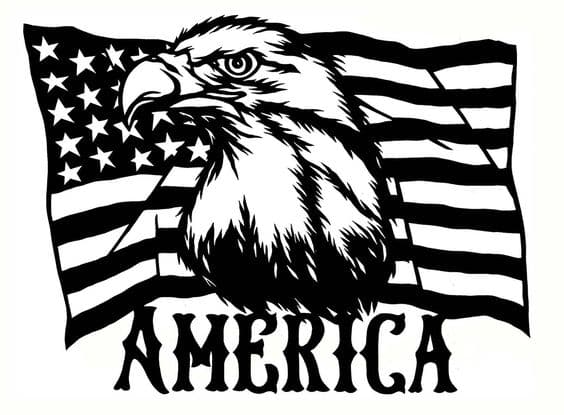 american flag clip art vector free DXF file format download 2 american flag clip art vector free