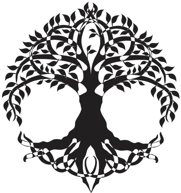 family tree silhouette free vector SVG File download 2 family tree silhouette