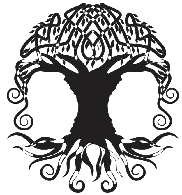 family tree silhouette free vector SVG File download 4 family tree silhouette