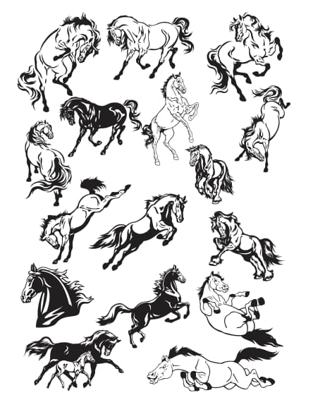 horse vector art