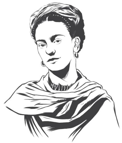 Frida kahlo vector