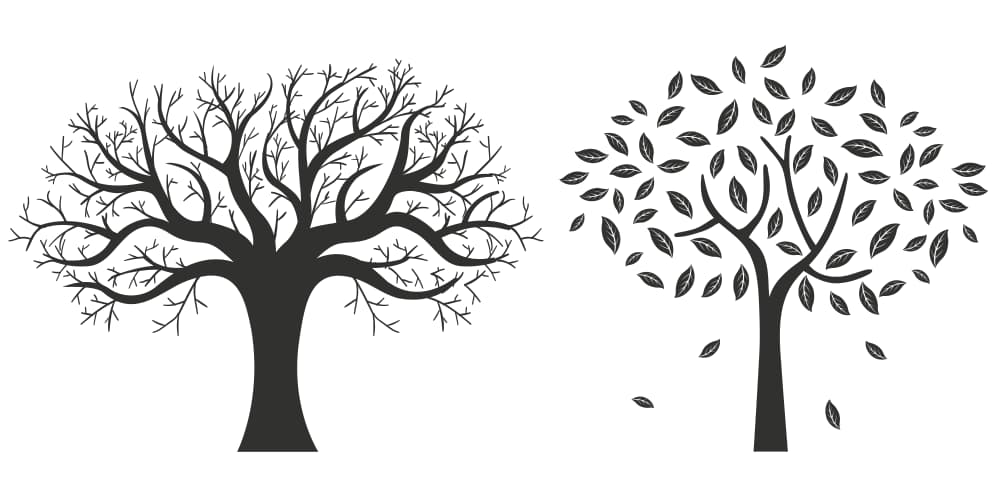 autumn tree vector free