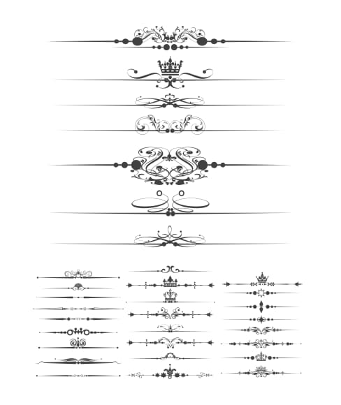 free decorative text dividers