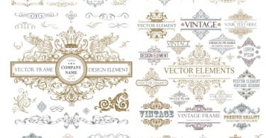 free download vector frame vintage