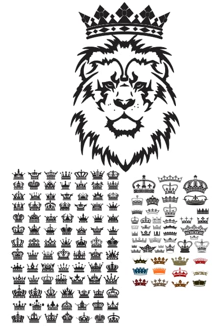 free vector crown
