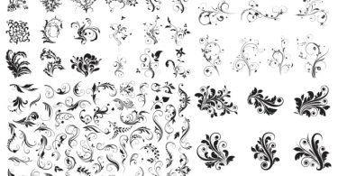 free vector floral swirls