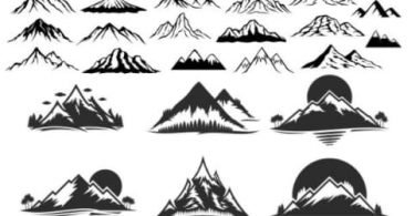 free vector mountains