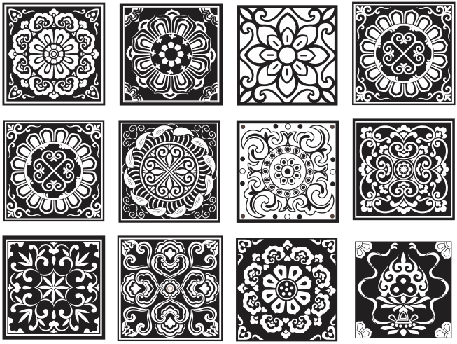free vector patterns Chinese Design Patterns Vector Set 2 free vector patterns