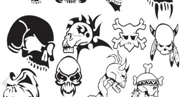 free vector skull