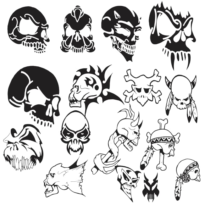 free vector skull