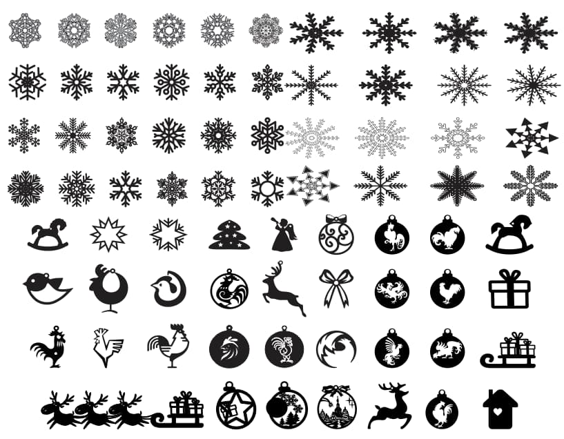 free vector snowflake CDR File download 2 free vector snowflake