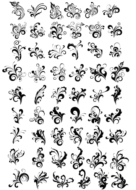 free vector swirls
