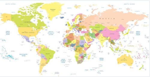 free vector world map