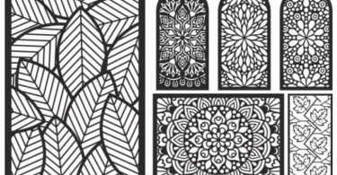 laser cut patterns vector