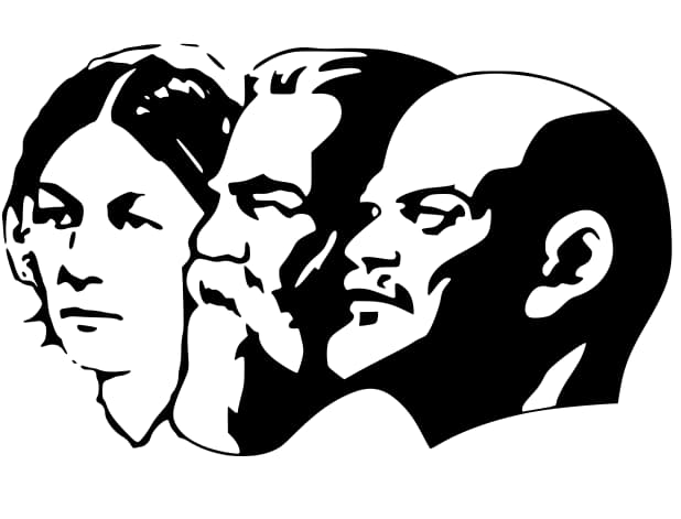 lenin stalin mark profile free vector