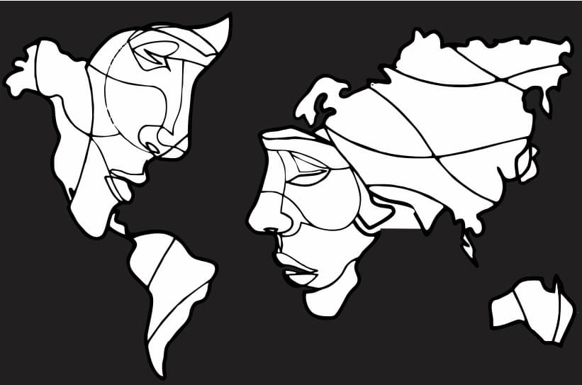 world map vector free Wall Art CDR File download 2 world map vector free