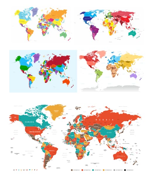 world map vector free download CDR file 2 world map vector free