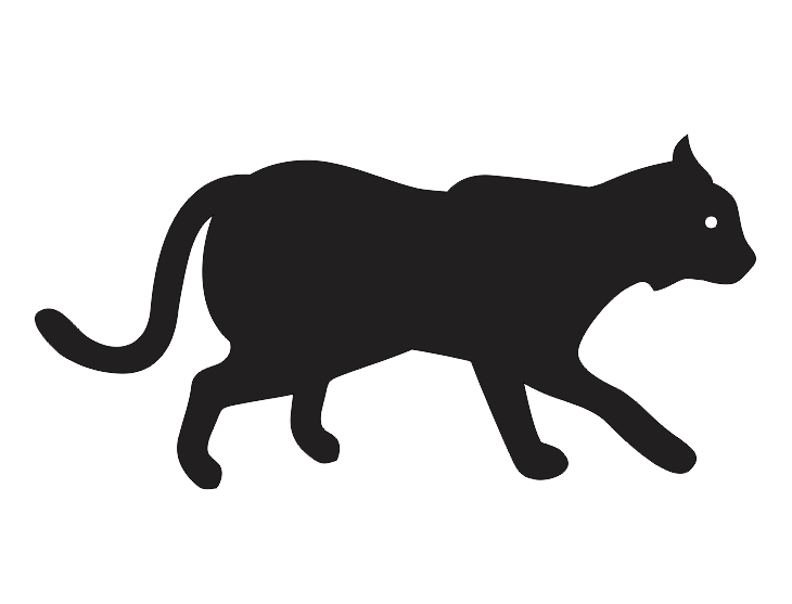 Animal Silhouette Vector dxf File