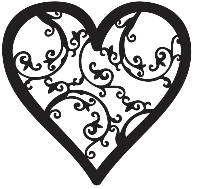 Filigree Heart Free Vector
