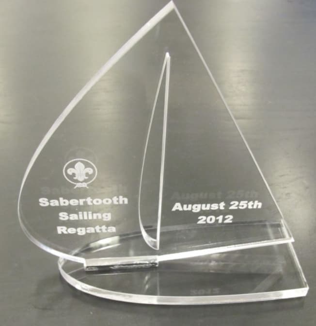 Laser Cut Acrylic Trophy