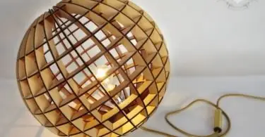 Laser Cut Wood Lamp