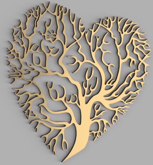 laser cut tree vector