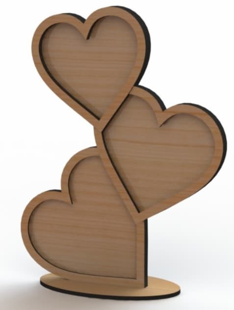 wooden laser cut frame Heart Shape Frame Template 2 wooden laser cut frame