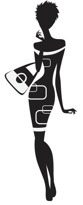 Classy woman silhouette