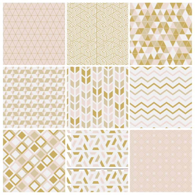Collection of pattern design vector | Free Vector