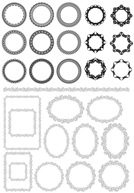 Floral Frame Vectors