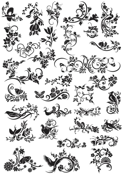 Floral Ornament Elements