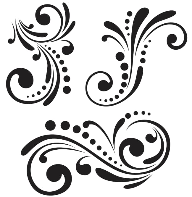 vector ornaments vintage cdr file