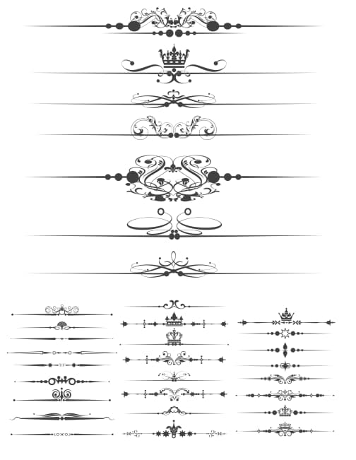 free decorative text dividers
