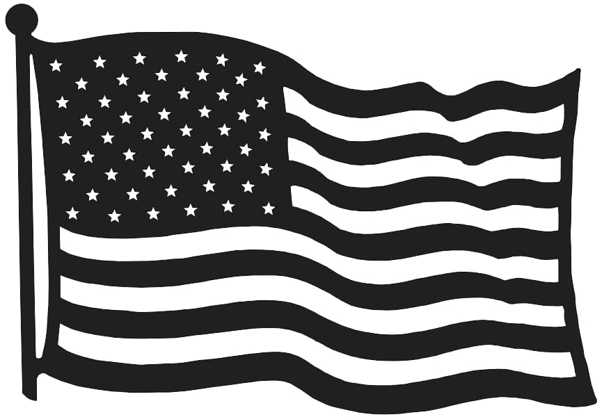 American Flag DXF File - Free Download for Laser Cutting 2 Free American Flag DXF
