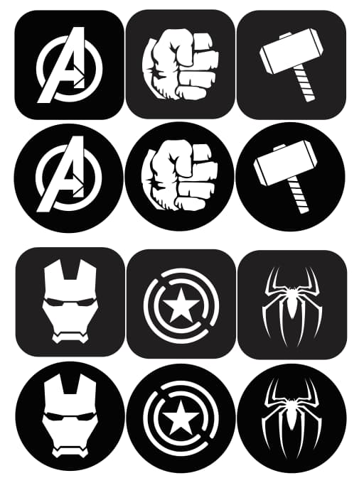 Laser Cut Avengers Coasters