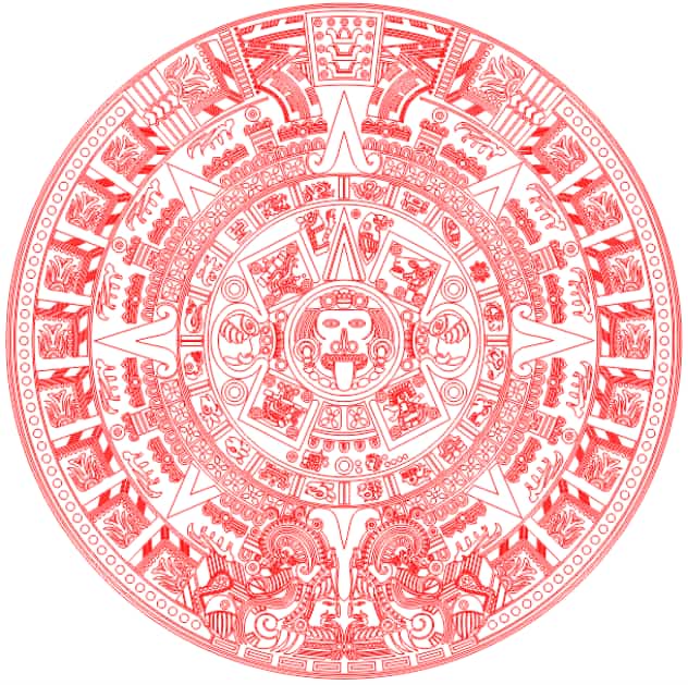 free vector Aztec Calendar 