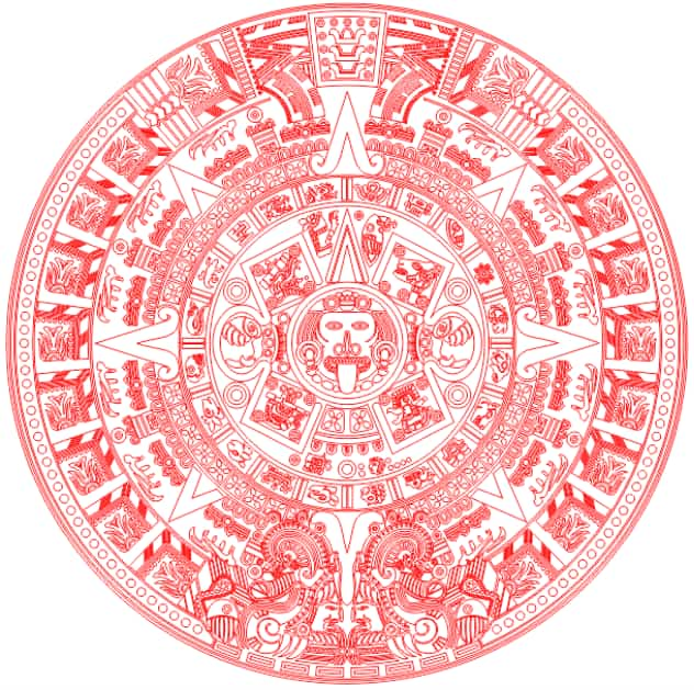 Aztec Calendar Vector