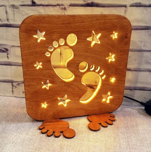 free laser cut files Home Decor Night Light Lamp