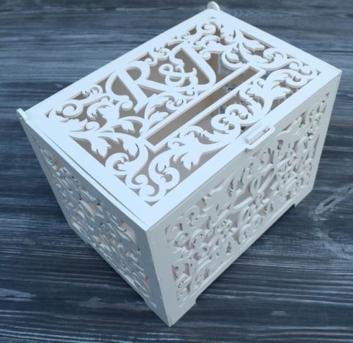 Laser Cut Wedding Card Box