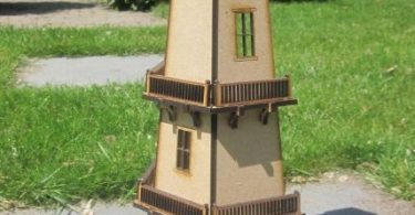 Laser Cut 3D Models Guard Tower Templates Free 3D Dxf Files - Free Vector